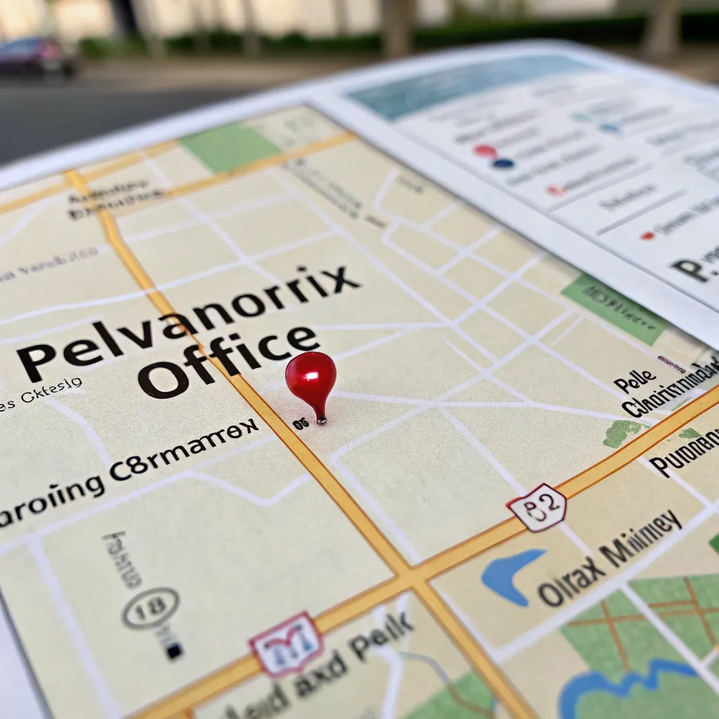 Map showing the location of PELVANORIX office