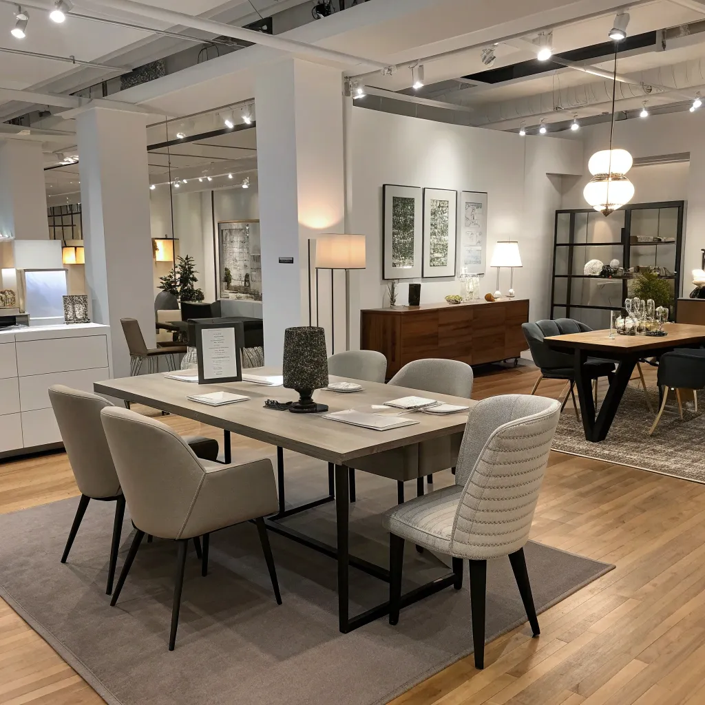 A modern furniture showcase